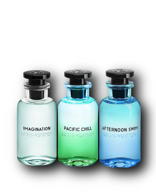 Louis Vuitton Discovery Set – Imagination · Pacific Chill · Afternoon Swim | Samples | 3 × 2–10 ml