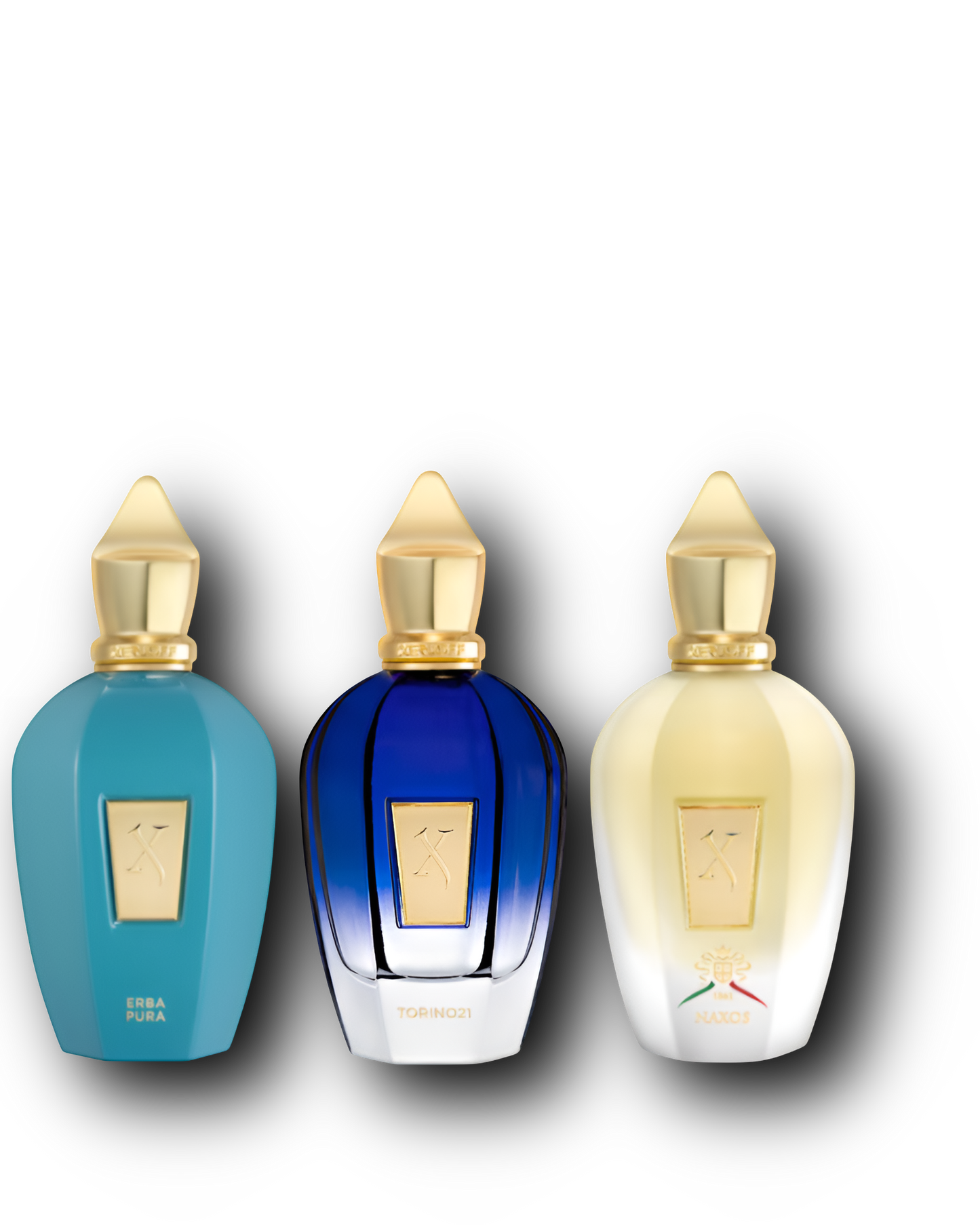 Xerjoff Discovery Set – Naxos · Torino21 · Erba Pura | Samples | 3 × 2–10 ml